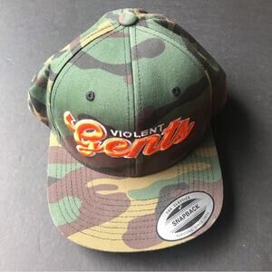 Violent Gentlemen SnapBack Cap, Embroidered Camouflage, New Without Tags